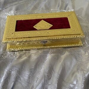 NEW- Gold and Red Ornate Decorative Frame